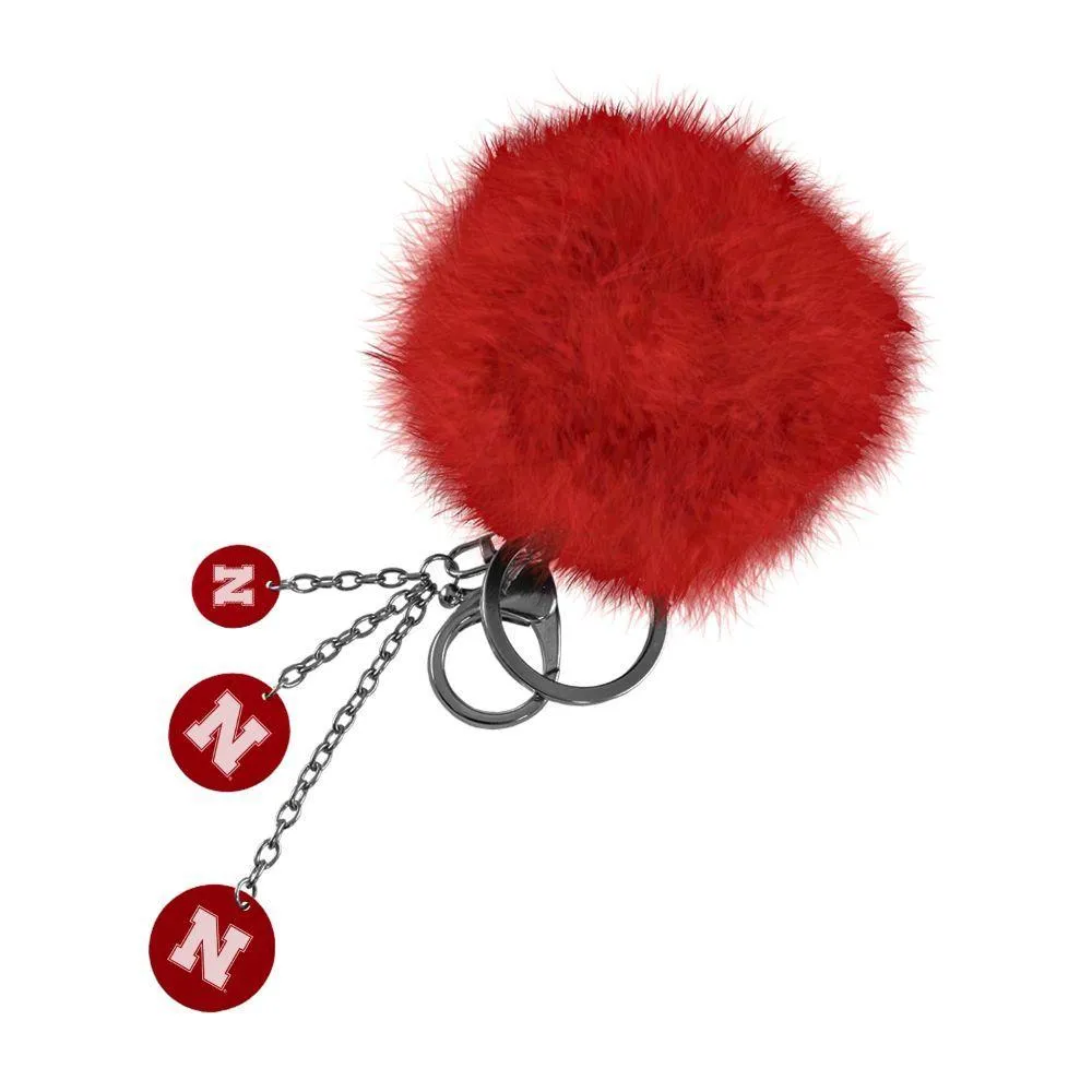  Huskers | Nebraska Puffball Keychain | Alumni Hall