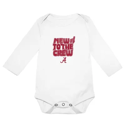 Bama | Alabama Garb Infant Ollie New To The Crew Onesie Alumni Hall