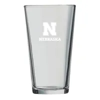  Huskers | Nebraska 16 Oz Etch Pint Glass | Alumni Hall