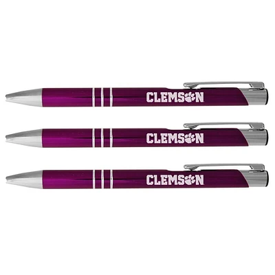 Clemson Aura 3-Pack Ink Pens