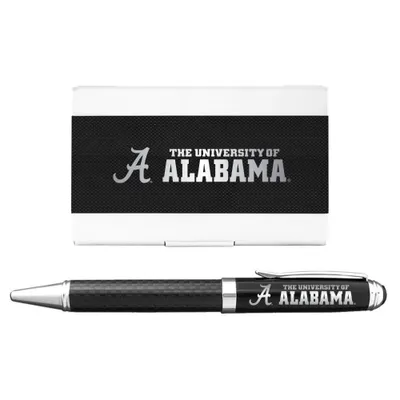  Bama | Alabama Ink Pen And Business Card Holder Set | Alumni Hall