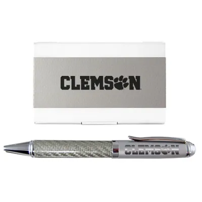  Clemson | Clemson Ink Pen And Business Card Holder Set | Alumni Hall