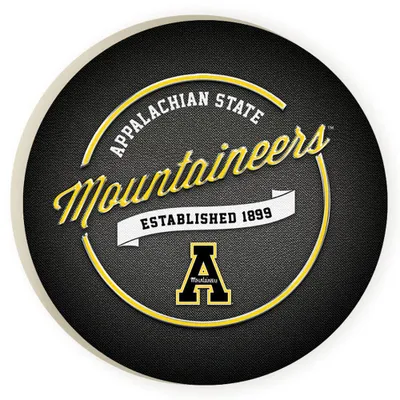  App | App State 2- Pack Script Car Coasters | Alumni Hall