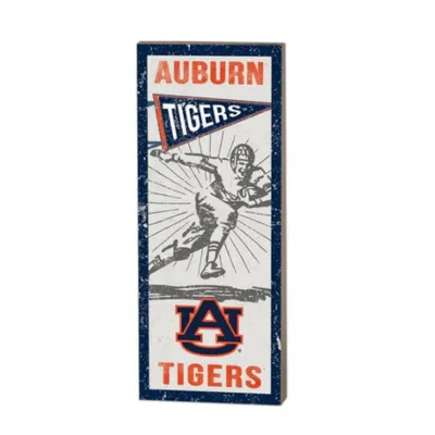  Aub | Auburn 7  X 18  Vintage Football Player Plaque | Alumni Hall