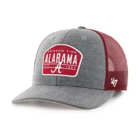  Bama | Alabama 47 ' Brand Slate Woven Label Trucker Hat | Alumni Hall