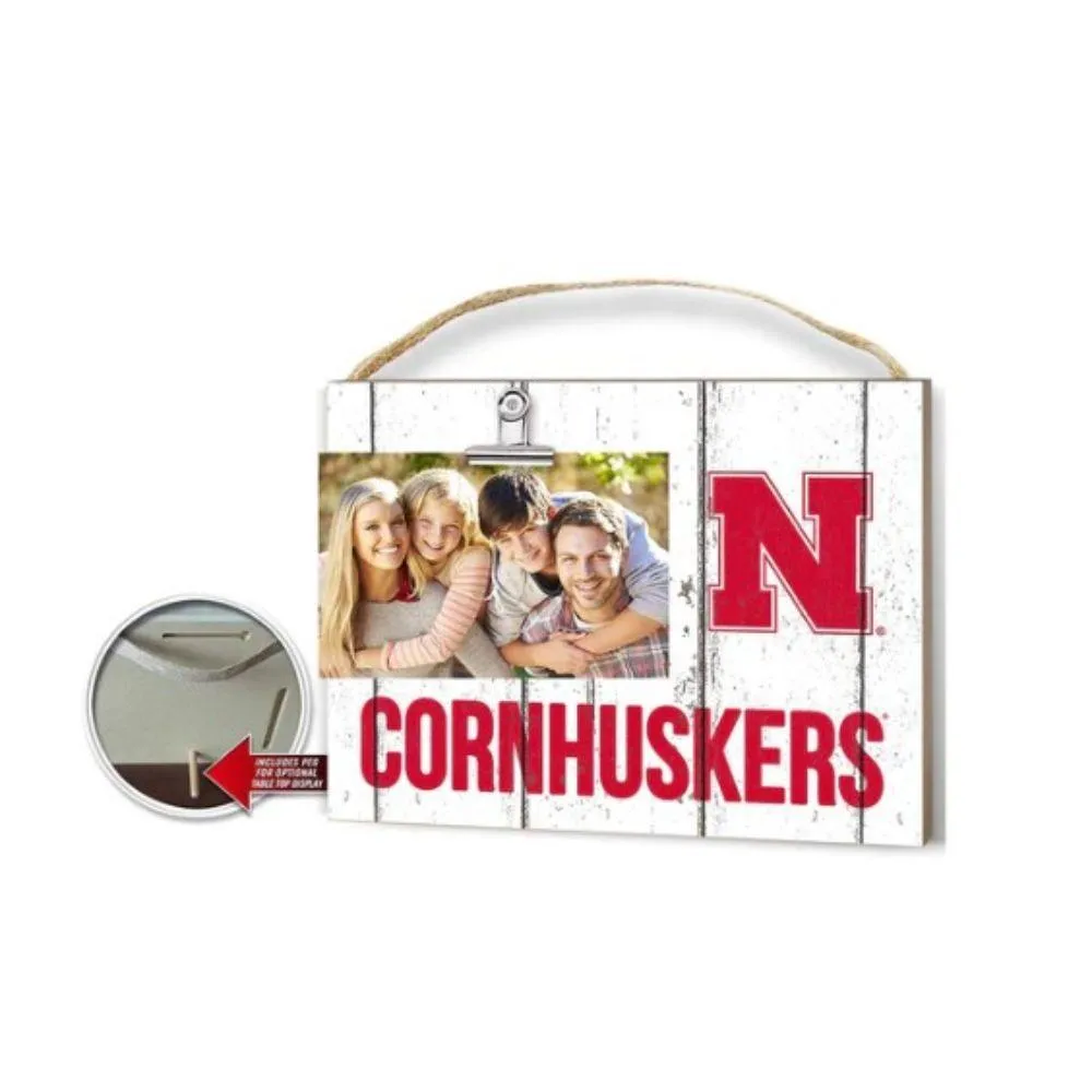  Huskers | Nebraska 10  X 8  Clip- It Weathered Plaque | Alumni Hall