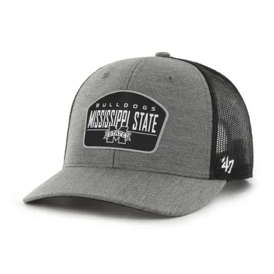  Bulldogs | Mississippi State 47 ' Brand Slate Woven Label Trucker Hat | Alumni Hall