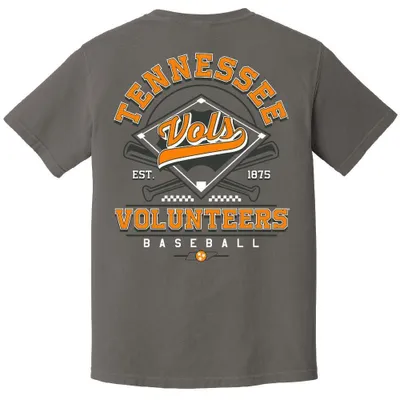 Vols | Tennessee Baseball Diamond/Bats Comfort Color Tee Alumni Hall