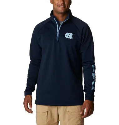 Unc | Carolina Columbia Terminal Tackle Fleece 1/4 Zip Alumni Hall