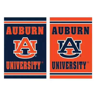  Aub | Auburn Embossed Suede Garden Flag | Alumni Hall