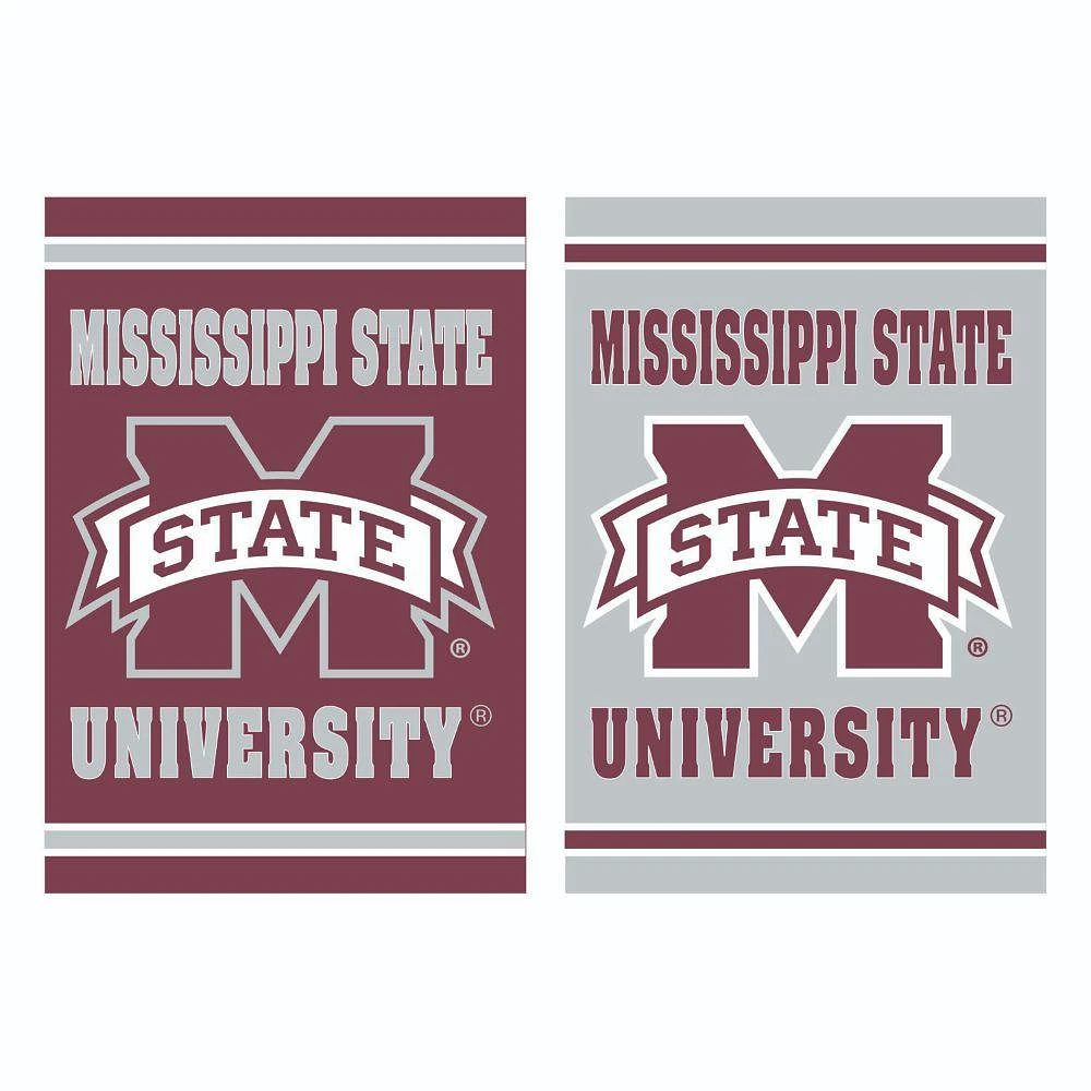 Mississippi State Embossed Suede Garden Flag