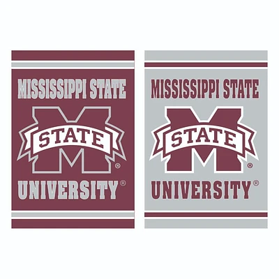 Mississippi State Embossed Suede Garden Flag