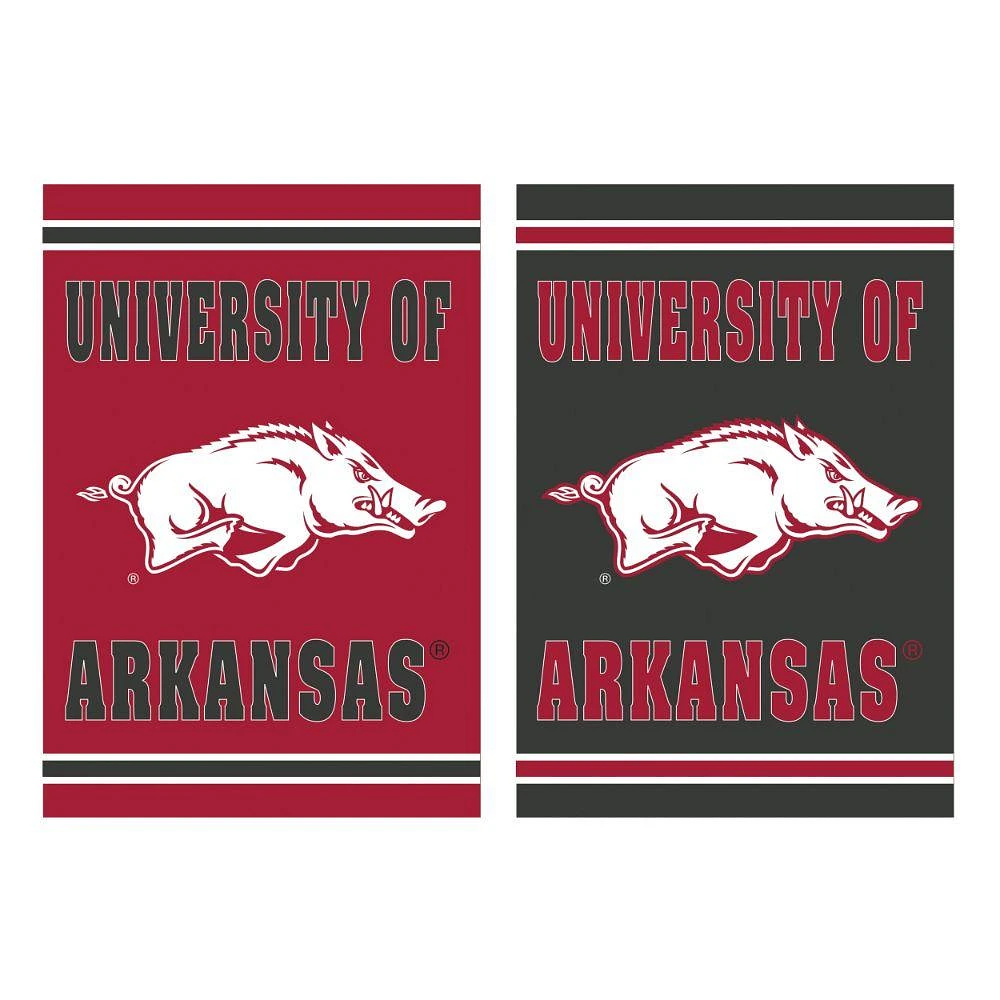 Arkansas Embossed Suede House Flag