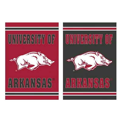 Arkansas Embossed Suede House Flag