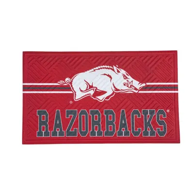  Razorbacks | Arkansas Crosshatch Embossed Doormat | Alumni Hall