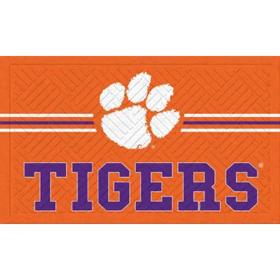  Clemson | Clemson Crosshatch Embossed Doormat | Alumni Hall