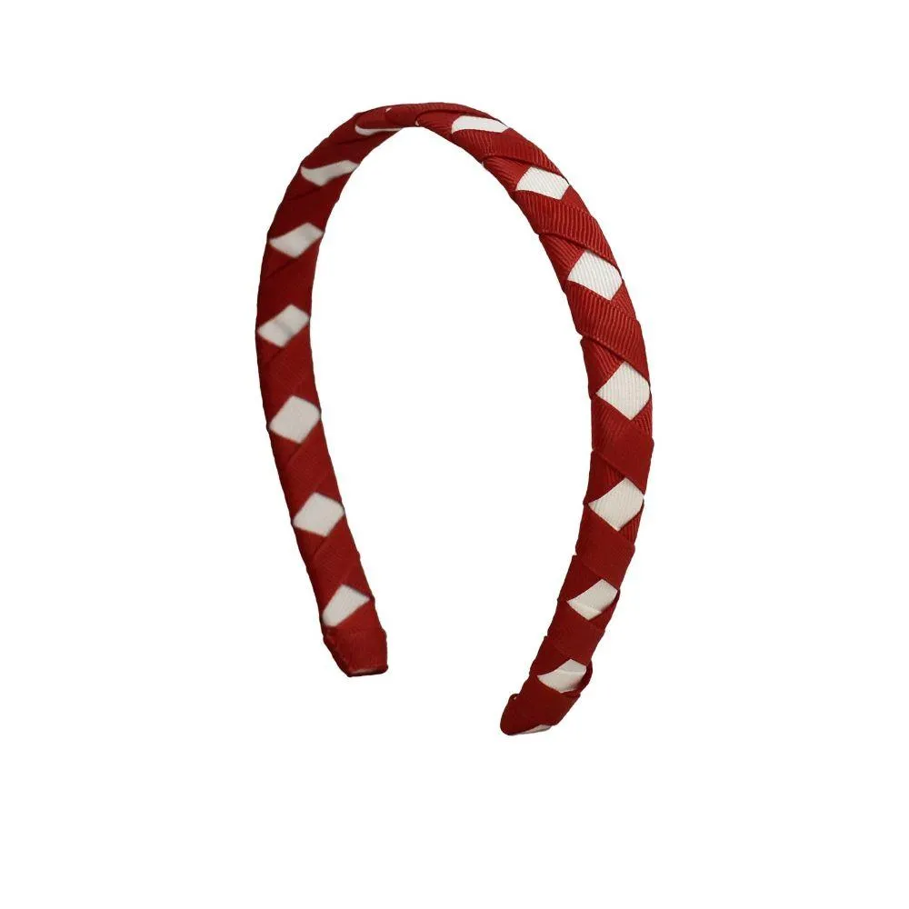  Razorbacks | Crimson And White Criss Cross Headband | Alumni Hall