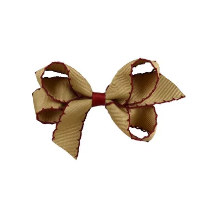  Fsu | Garnet And Gold Moonstitch Fluff Hair Bow | Alumni Hall