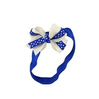  Cats | Royal And White Infant Bow Headband | Alumni Hall