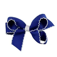  Cats | Royal And White Moonstitch Fluff Hair Bow | Alumni Hall