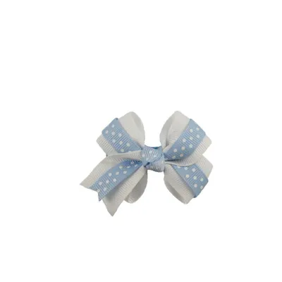  Unc | Light Blue And White Clip Hair Bow | Alumni Hall