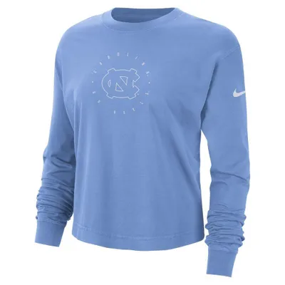 Unc | Nike Women's Boxy Dust Long Sleeve Crew Tee Alumni Hall