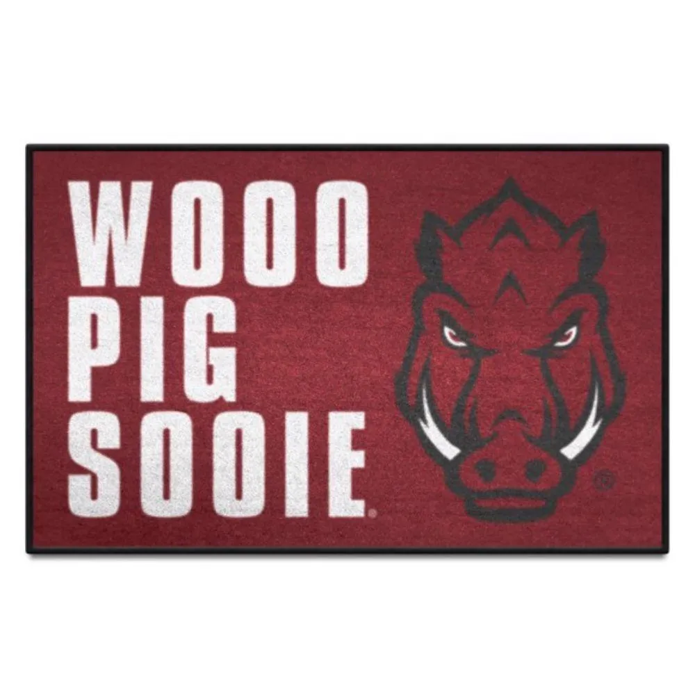  Razorbacks | Arkansas 19 X 30 Wooo Pig Sooie Mat | Alumni Hall