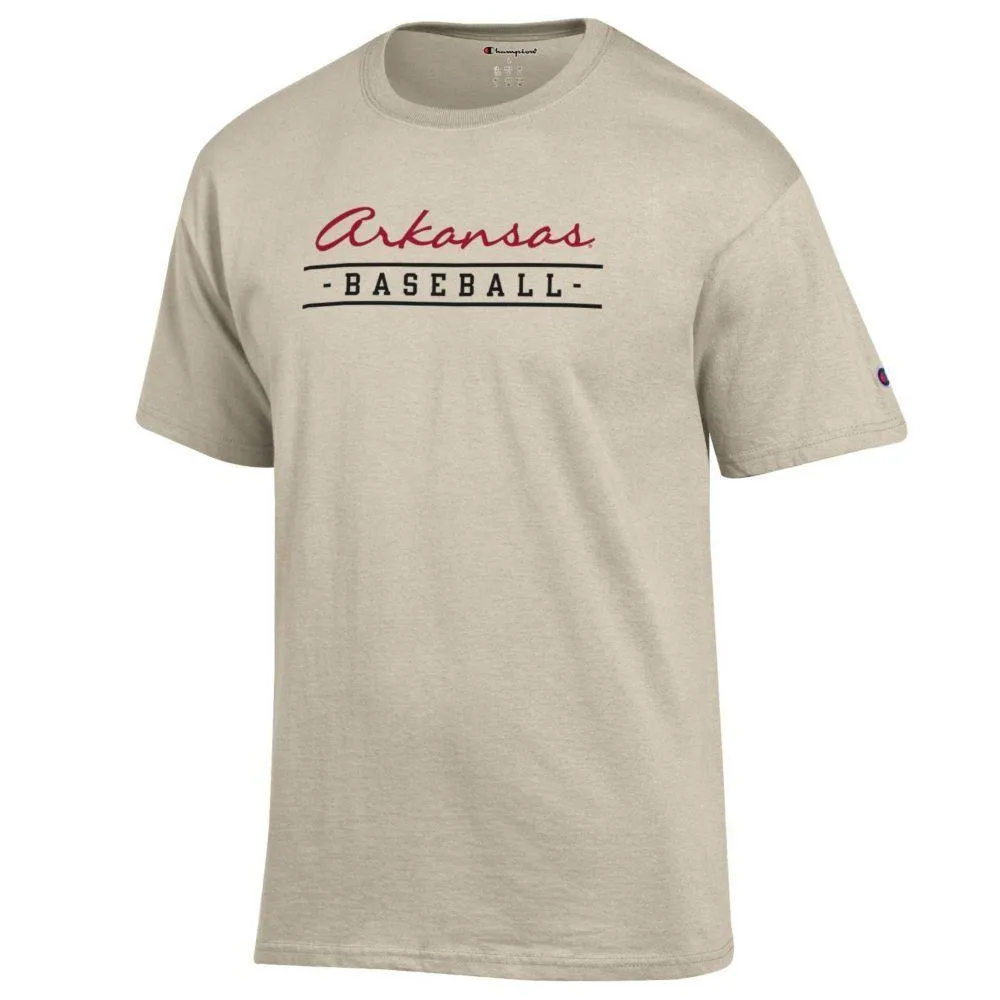 Razorbacks | Arkansas Champion Script Baseball Tee Alumni Hall