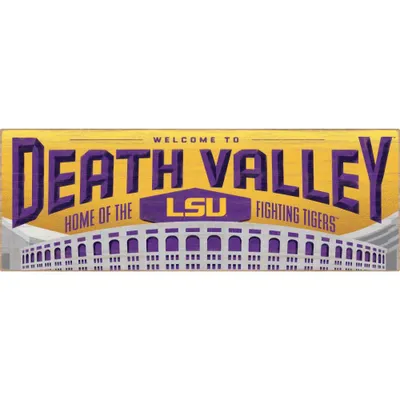 LSU 25 x 9 Tradition Wood Sign