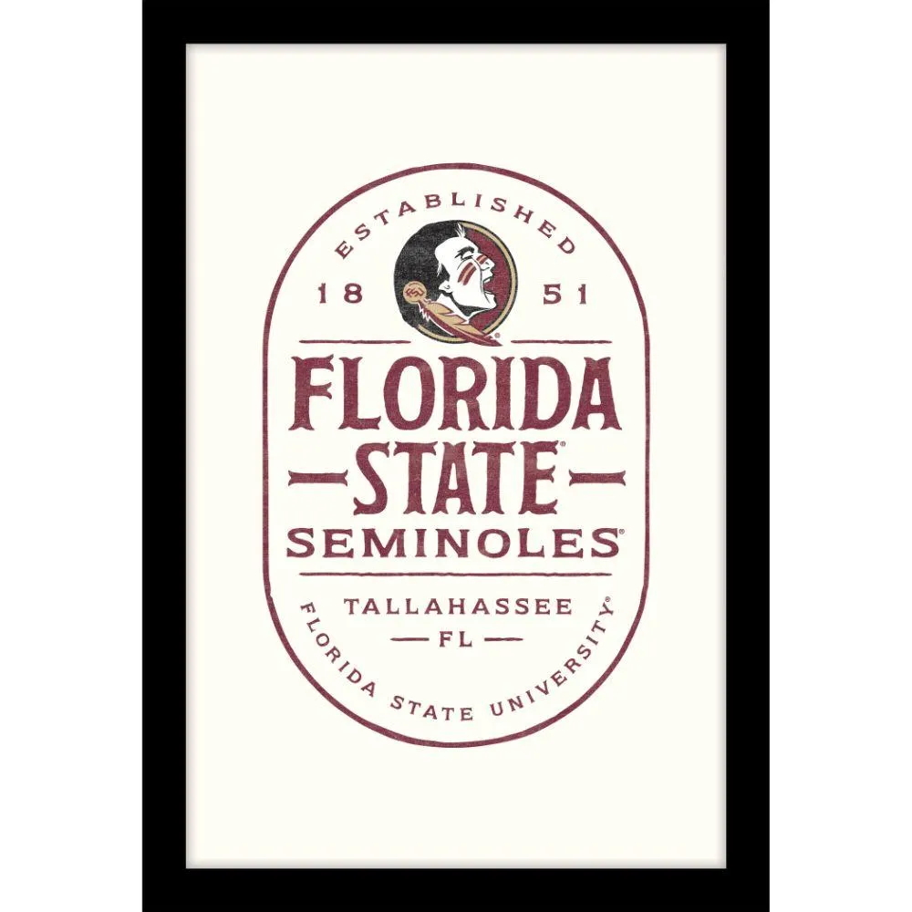  Fsu | Florida State 11 X 16 Framed Wood Sign | Alumni Hall