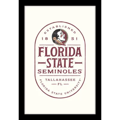  Fsu | Florida State 11 X 16 Framed Wood Sign | Alumni Hall