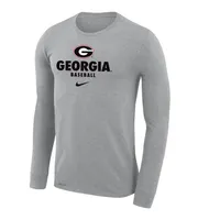 Dawgs | Georgia Nike Legend Baseball Dri- Fit Long Sleeve Tee Alumni Hall