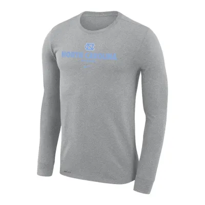 Unc | Nike Legend Baseball Dri- Fit Long Sleeve Tee Alumni Hall