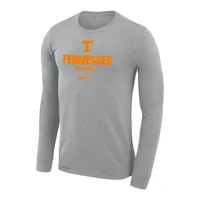 Vols | Tennessee Nike Men's Dri- Fit Cotton Baseball Plate Tee | Alumni Hall