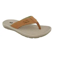 Razorbacks | Arkansas Zeppro Tan Embossed Flip Flop Alumni Hall