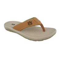 Aub | Auburn Zeppro Tan Embossed Flip Flop Alumni Hall