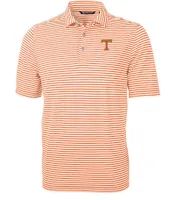 Vols | Tennessee Cutter & Amp ; Buck Virtue Eco Pique Stripe Polo Alumni Hall