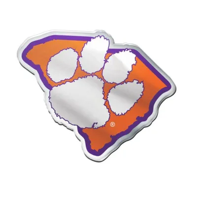  Clemson | Clemson Wincraft State Acrylic Emblem | Alumni Hall