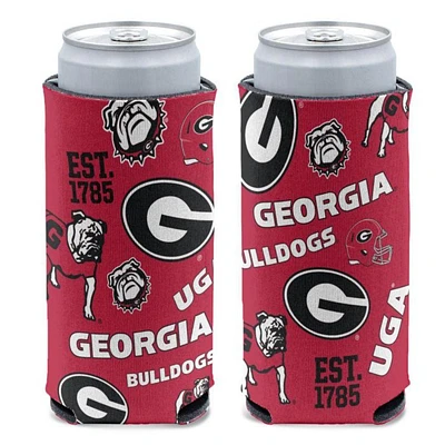Georgia Wincraft 12 Oz Scatter Slim Can Cooler