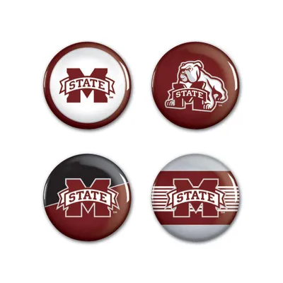  Bulldogs | Mississippi State Wincraft Button 4 Pack | Alumni Hall