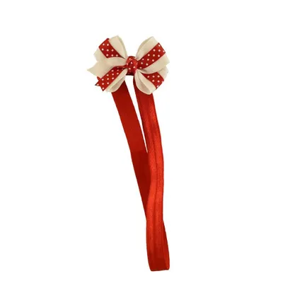  Wku | Red And White Infant Bow Headband | Alumni Hall