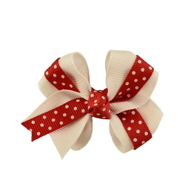 WKU, Red & White 2 Tone Fluff Hair Bow