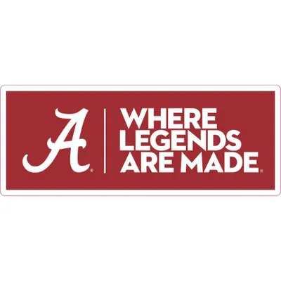  Bama | Alabama 6  Crimson Legends Decal | Alumni Hall