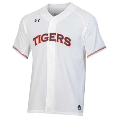 Aub | Auburn Under Armour Script Baseball Jersey | Alumni Hall