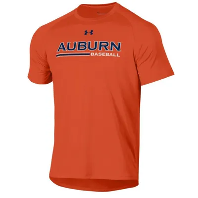 Aub | Auburn Under Armour Baseball Straight Tech Tee Alumni Hall