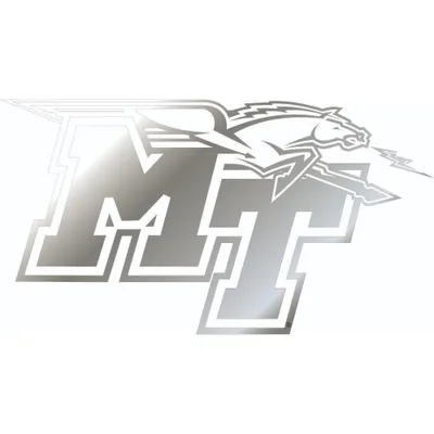  Mtsu | Mtsu 6  Silver Logo Decal | Alumni Hall