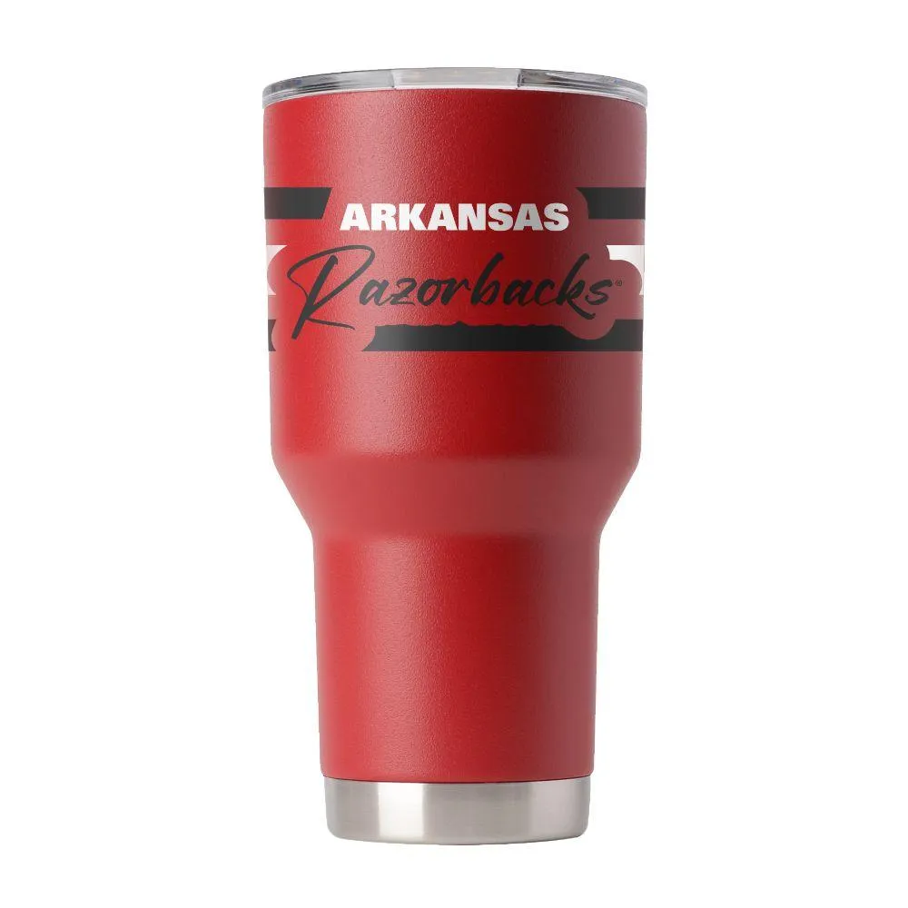  Razorbacks | Arkansas Gametime Sidekicks 30oz Script Stripe Tumbler | Alumni Hall