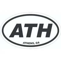  Dawgs | Athens 4  Oval Decal | Alumni Hall