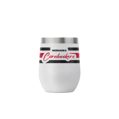  Huskers | Nebraska Gametime Sidekicks 12oz Script Stripe Stemless Tumbler | Alumni Hall