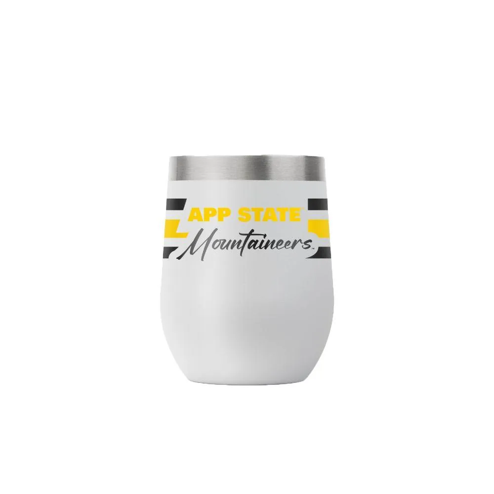  App | Appalachian State Gametime Sidekicks 12oz Script Stripe Stemless Tumbler | Alumni Hall